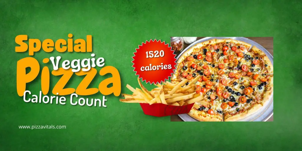 12 inch veggie pizza calories